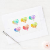 geschilderde harten stickers (Envelop)