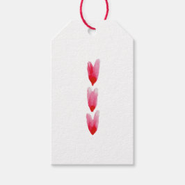 Geschilderde Hartjes Cadeaubijsluiters (set van 10 Cadeaulabel