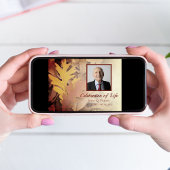 Geschilderde herfstbladeren Viering van het levens Kaart