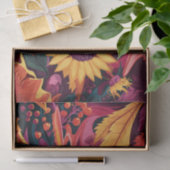 Geschilderde Herfstzonnebloem, Herfstfeest! Tissuepapier (Geschenk)