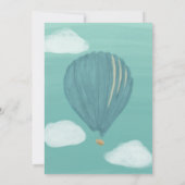 Geschilderde Hete Luchtballons Aangepaste Bruiloft Kaart (Achterkant)