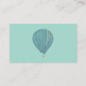 Geschilderde Hete Luchtballons Douane Visitekaartje (Achterkant)