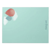 geschilderde heteluchtballonnen schrijven papier notitieblok (Voorkant)