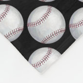 Geschilderde honkbalpatroon fleece deken (Hoek)