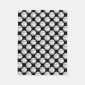 Geschilderde honkbalpatroon fleece deken (Voorkant)