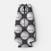 Geschilderde honkbalpatroon flesjeskoeler (Achterkant)