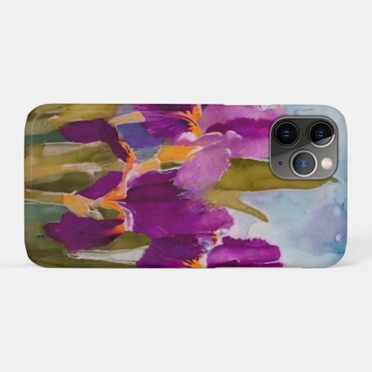  geschilderde irissen voor vrouwelijke touch Case-Mate iPhone case (Achterkant (horizontaal))