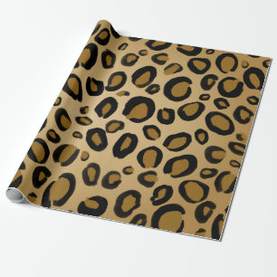 Geschilderde jachtluipaard luipaardprint stippen g cadeaupapier