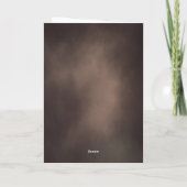 Geschilderde JOY Cocoa Brown Folded Business Feestdagen Kaart (Achterkant)