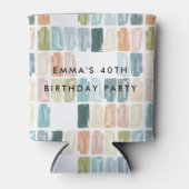 Geschilderde Juwelen Waterverf Gepersonaliseerd Blikjeskoeler (Voorkant)