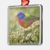 Geschilderde kardinaal metalen ornament (Links)
