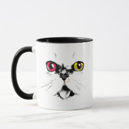 Geschilderde Kattenogen Artistiek Mok