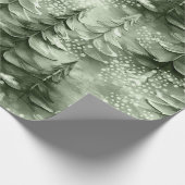 Geschilderde Kerstbomen Groene ID1008 Cadeaupapier (Hoek)