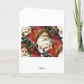 Geschilderde Kerstman Feestdagen Kaart (Achterkant)