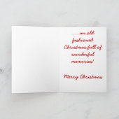 Geschilderde Kerstman Feestdagen Kaart (Binnen)