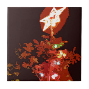 Geschilderde Kerstmis Tegeltje