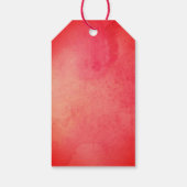 Geschilderde kerstversieringen cadeaulabel (Achterkant)