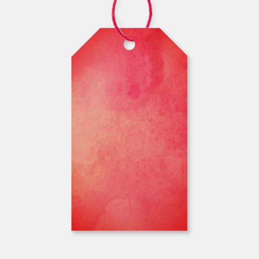 Geschilderde kerstversieringen cadeaulabel (Achterkant)