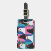 Geschilderde Kip Bagage Label (Voorkant verticaal)