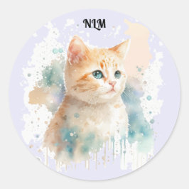 Geschilderde kitten Sticker