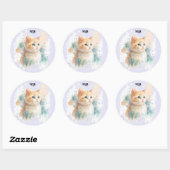 Geschilderde kitten Sticker (Vel)