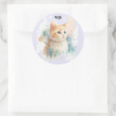 Geschilderde kitten Sticker (Tas)