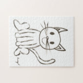 Geschilderde Kitty Puzzel (Horizontaal)