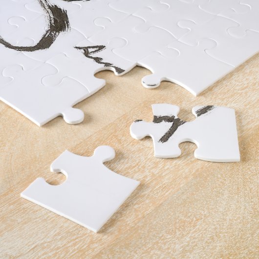 Geschilderde Kitty Puzzel Legpuzzel (Zijkant)