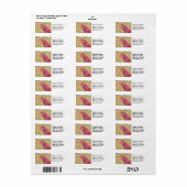 Geschilderde kleine rode hen etiket (Full Sheet)