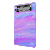 Geschilderde kleuren gepersonaliseerd mini klembor klembord (Angled2)