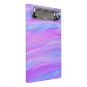 Geschilderde kleuren gepersonaliseerd mini klembor klembord (Schuin)