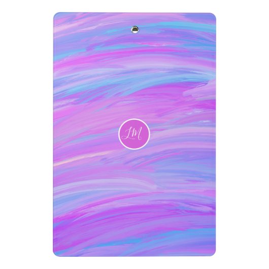 Geschilderde kleuren gepersonaliseerd mini klembor mini klembord (Achterkant)