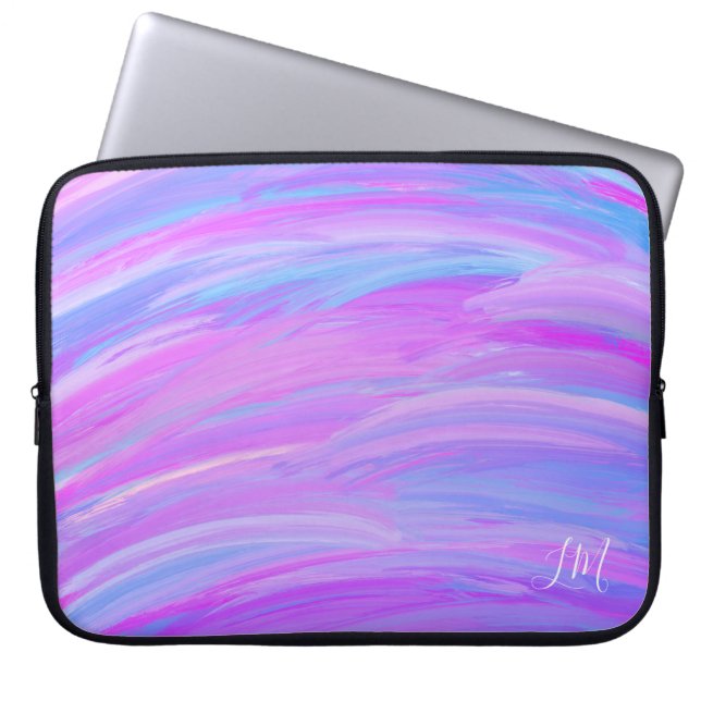Geschilderde Kleuren Gepersonaliseerde Elektronika Laptop Sleeve (Voorkant)