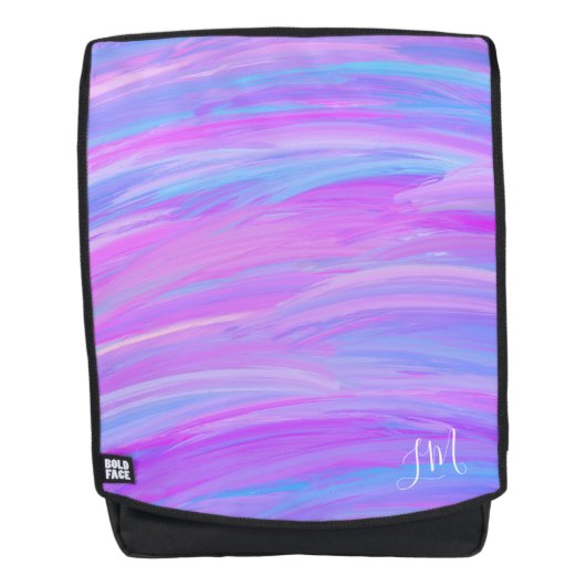 Geschilderde kleuren gepersonaliseerde rugzak rugtassen (Voorkant)