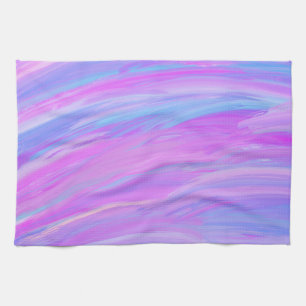 Geschilderde kleuren keukenhanddoek