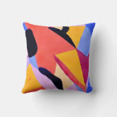 Geschilderde kleurrijke vormen - Abstracte kunst Kussen (Achterkant)