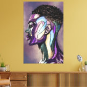 Geschilderde kunst man canvasprint canvas afdruk (Insitu (Woonkamer))