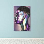 Geschilderde kunst man canvasprint canvas afdruk (Insitu (Houten vloer))