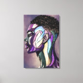 Geschilderde kunst man canvasprint canvas afdruk (Voorkant)