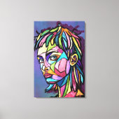 Geschilderde Kunst Vrouw Canvas Print (Voorkant)