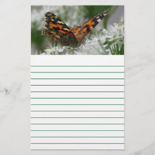 Geschilderde Lady Butterfly - gevoerd Briefpapier