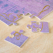 Geschilderde Lavandula Vera sereniteit en rust Legpuzzel (Zijkant)