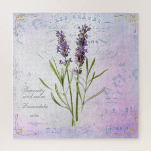 Geschilderde Lavandula Vera sereniteit en rust Legpuzzel