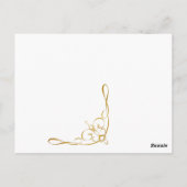 Geschilderde Lavandula Vera Serenity en Rust Briefkaart (Achterkant)