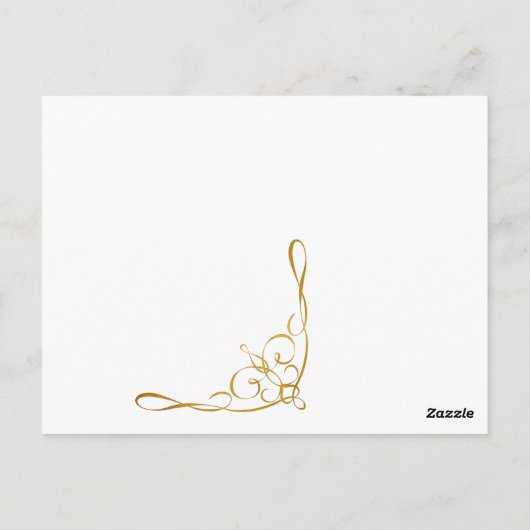 Geschilderde Lavandula Vera Serenity en Rust Briefkaart (Achterkant)