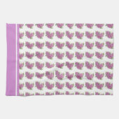 (geschilderde) Lavendel rozen theedoek (Horizontaal)