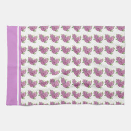 (geschilderde) Lavendel rozen theedoek