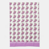 (geschilderde) Lavendel rozen theedoek (Verticaal)