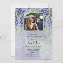 Geschilderde lavendel Wisteria bloemige foto toevo