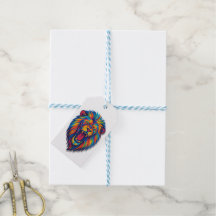 GESCHILDERDE LEEUW Cadeaubijslags